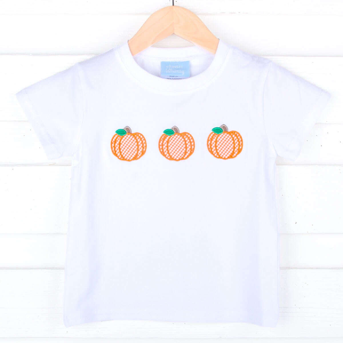 Pumpkin Trio White Short Sleeve Shirt