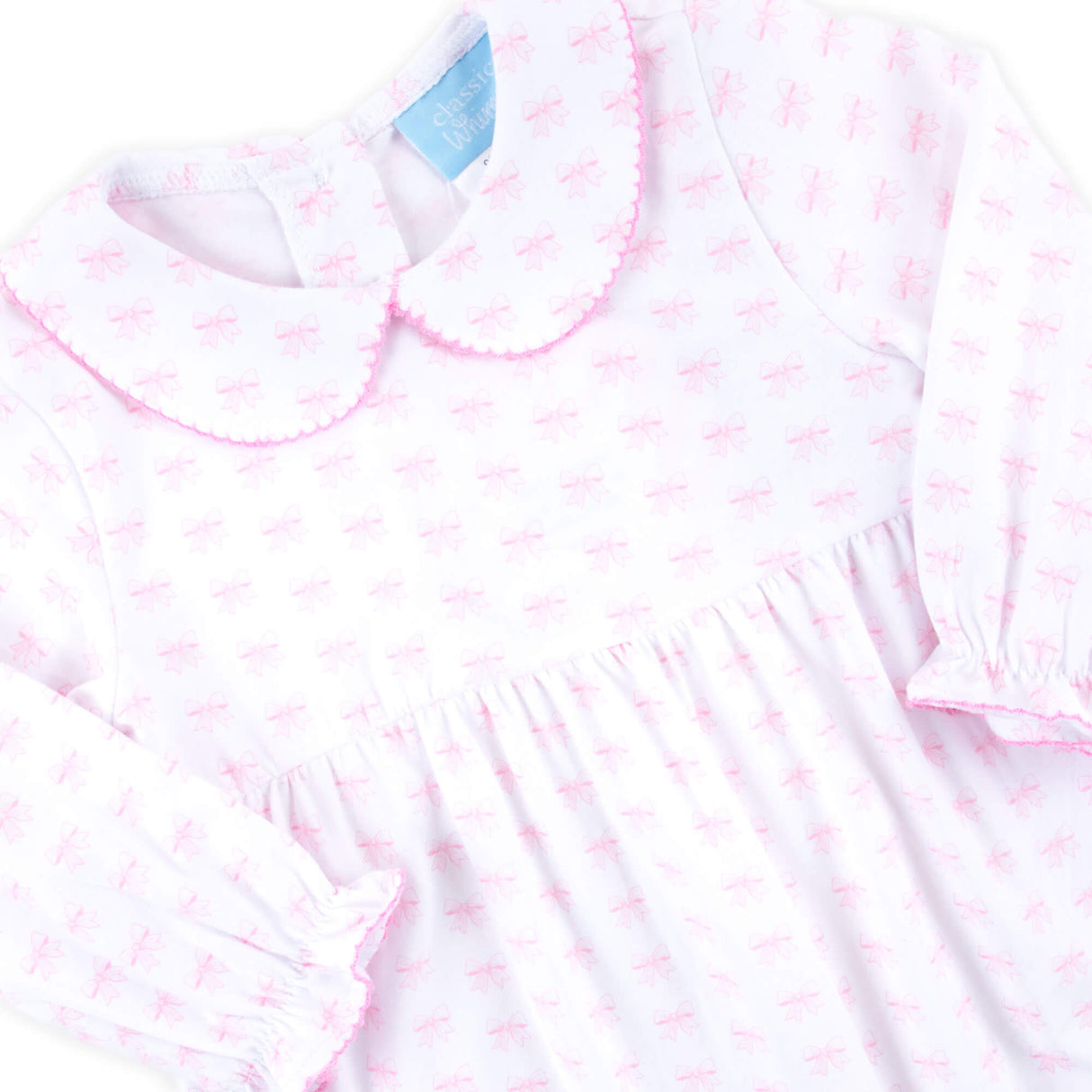 Bow Print Ruffle Romper