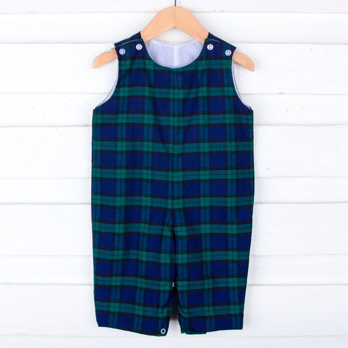 Hamilton Plaid Navy & Green Longall