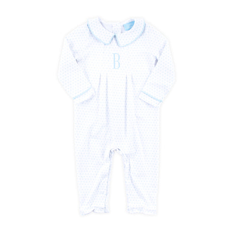 Blue Polka Dot Romper