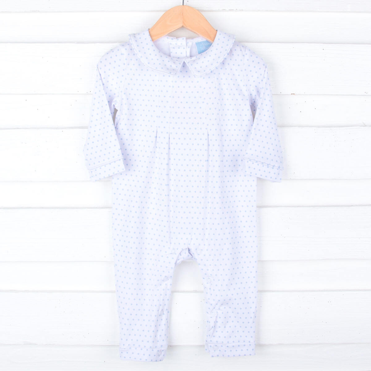 Blue Polka Dot Romper