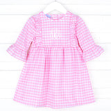 Pink Check Olivia Dress