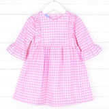 Pink Check Olivia Dress