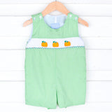 Perfect Pumpkin Green Gingham Smocked Jon Jon