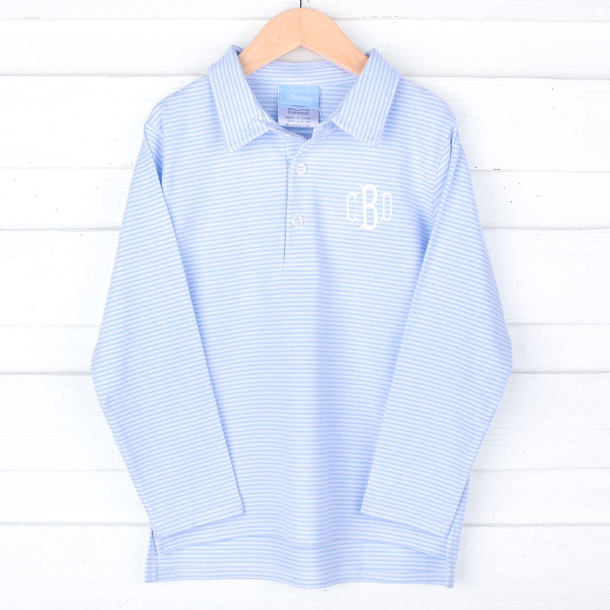 Light Blue Stripe Polo Shirt