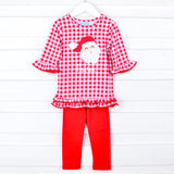 Happy Santa Red Gingham Milly Tunic Legging Set