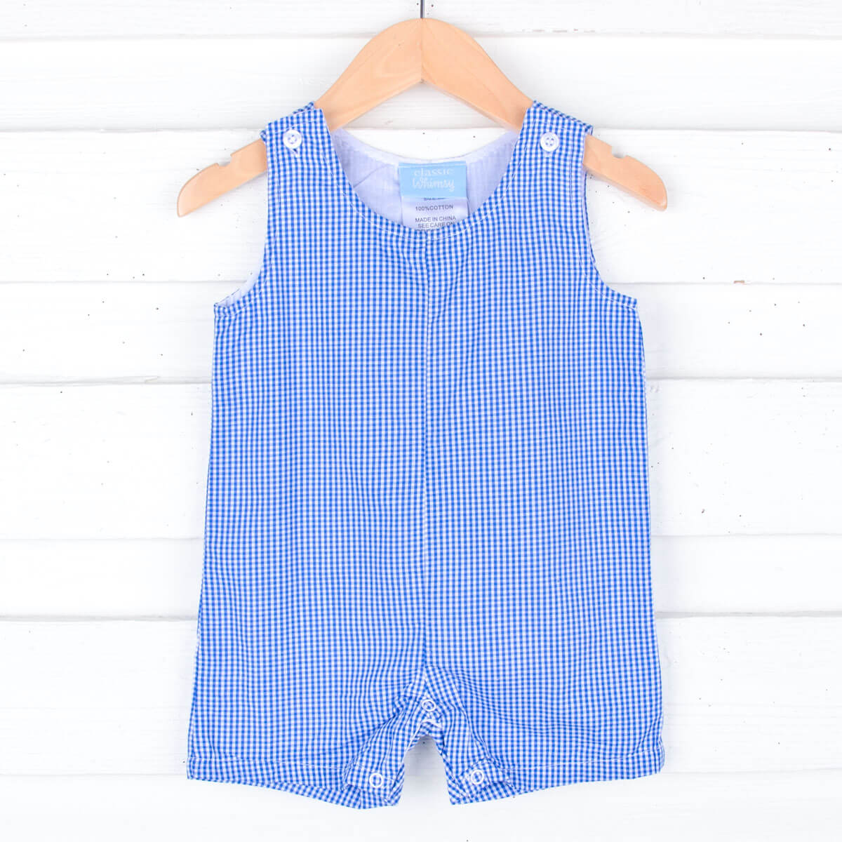 Royal Blue Gingham Jon Jon