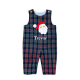 Happy Santa Dunbar Plaid Royal Longall