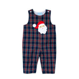 Happy Santa Dunbar Plaid Royal Longall