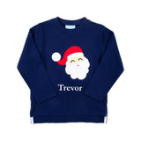 Happy Santa Navy Long Sleeve Shirt