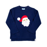 Happy Santa Navy Long Sleeve Shirt