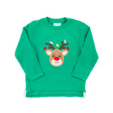 Reindeer Lights Green Long Sleeve Shirt