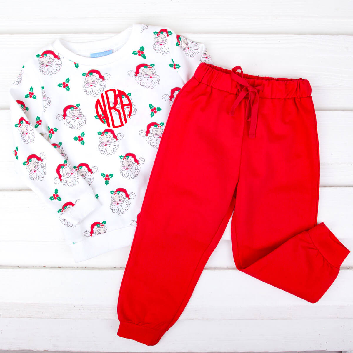 Vintage Santa Jogger Set