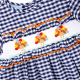 Sweet Turkey Navy Gingham Smocked Dress