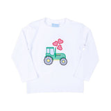 Heart Tractor White Long Sleeve Shirt