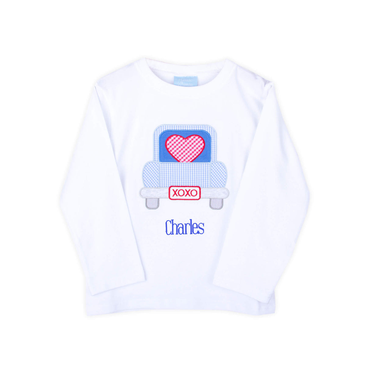 Heart Truck White Long Sleeve Shirt