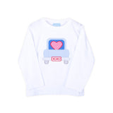 Heart Truck White Long Sleeve Shirt