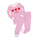 Sweet Valentine Red Stripe Pajamas