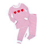 Sweet Valentine Red Stripe Pajamas