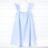 Blue Stripe Mom Gown