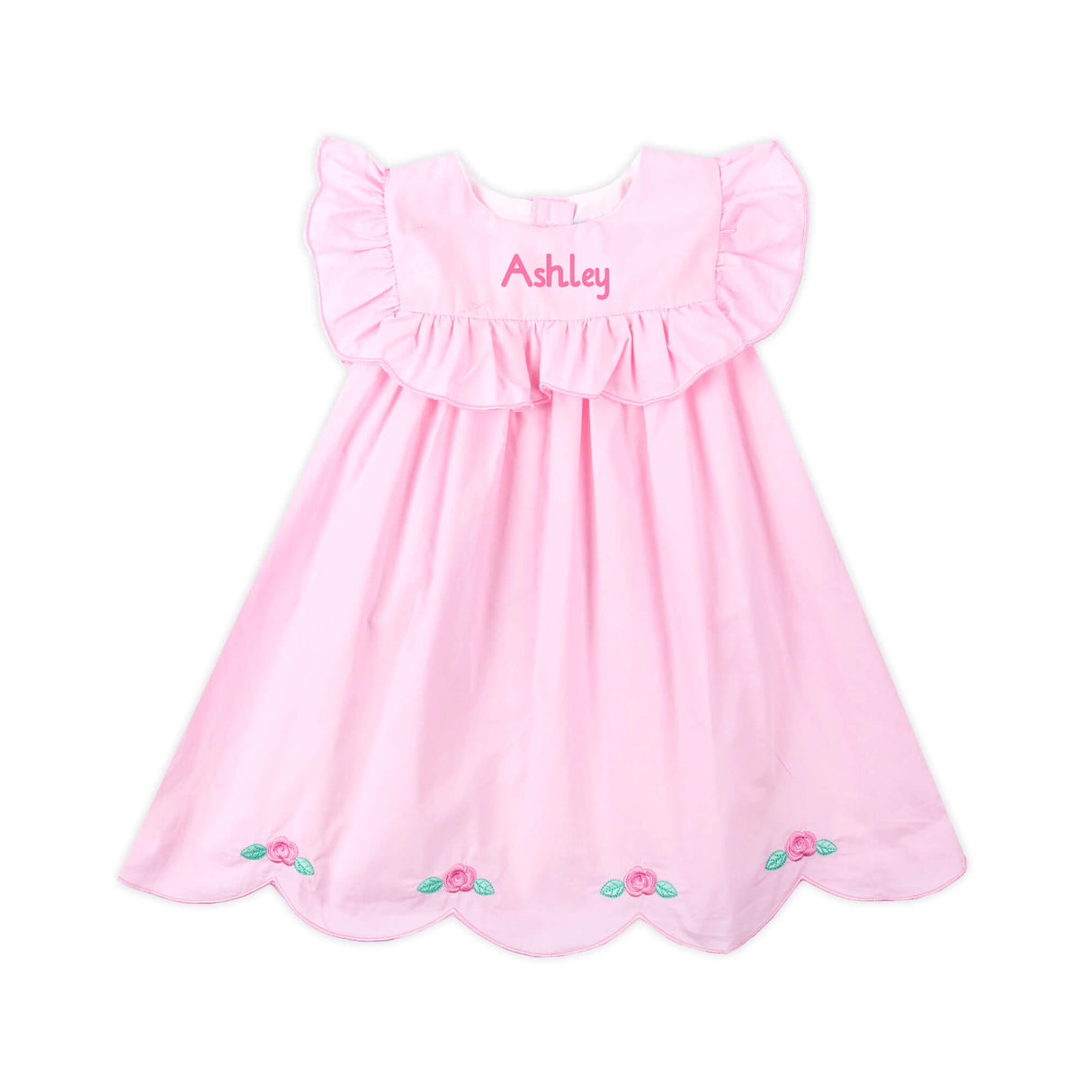 Sweet Flower Pink Bib Dress