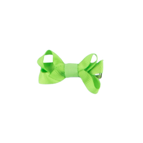 Lime Green Solid Grosgrain Ribbon Hair Bow