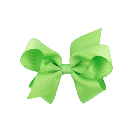 Lime Green Solid Grosgrain Ribbon Hair Bow