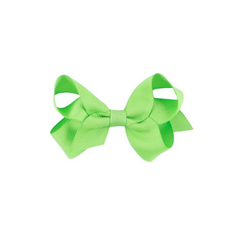 Lime Green Solid Grosgrain Ribbon Hair Bow