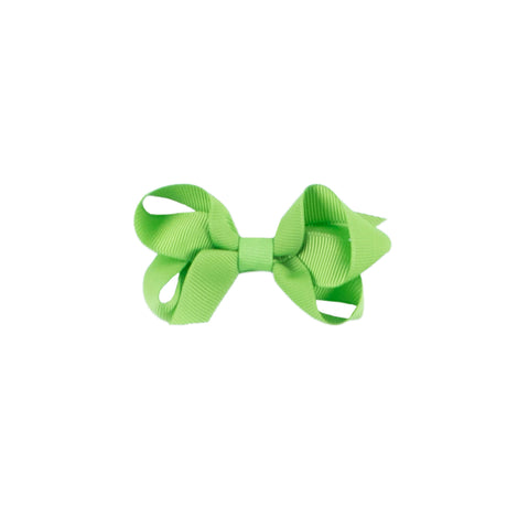 Lime Green Solid Grosgrain Ribbon Hair Bow