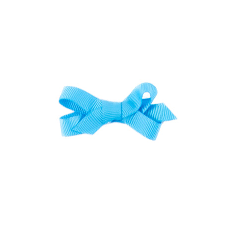 Turquoise Solid Grosgrain Ribbon Hair Bow