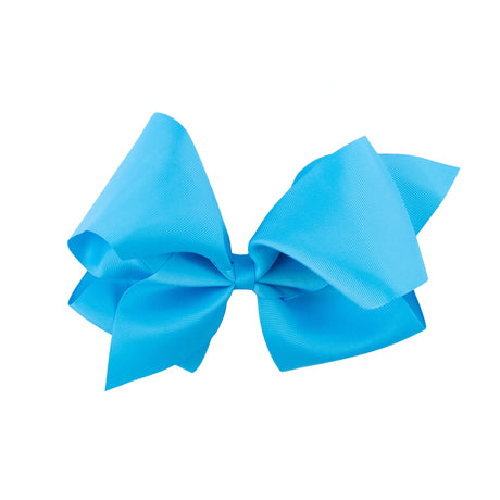 Turquoise Solid Grosgrain Ribbon Hair Bow