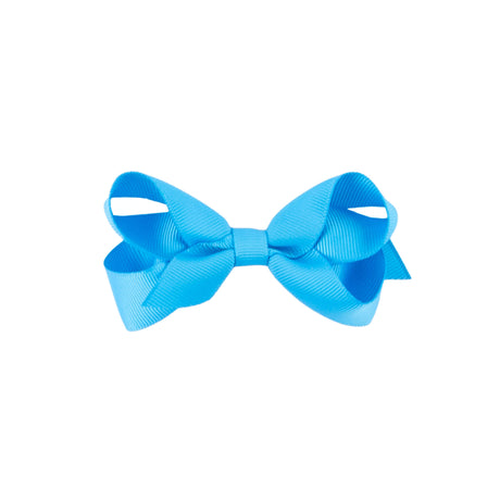 Turquoise Solid Grosgrain Ribbon Hair Bow
