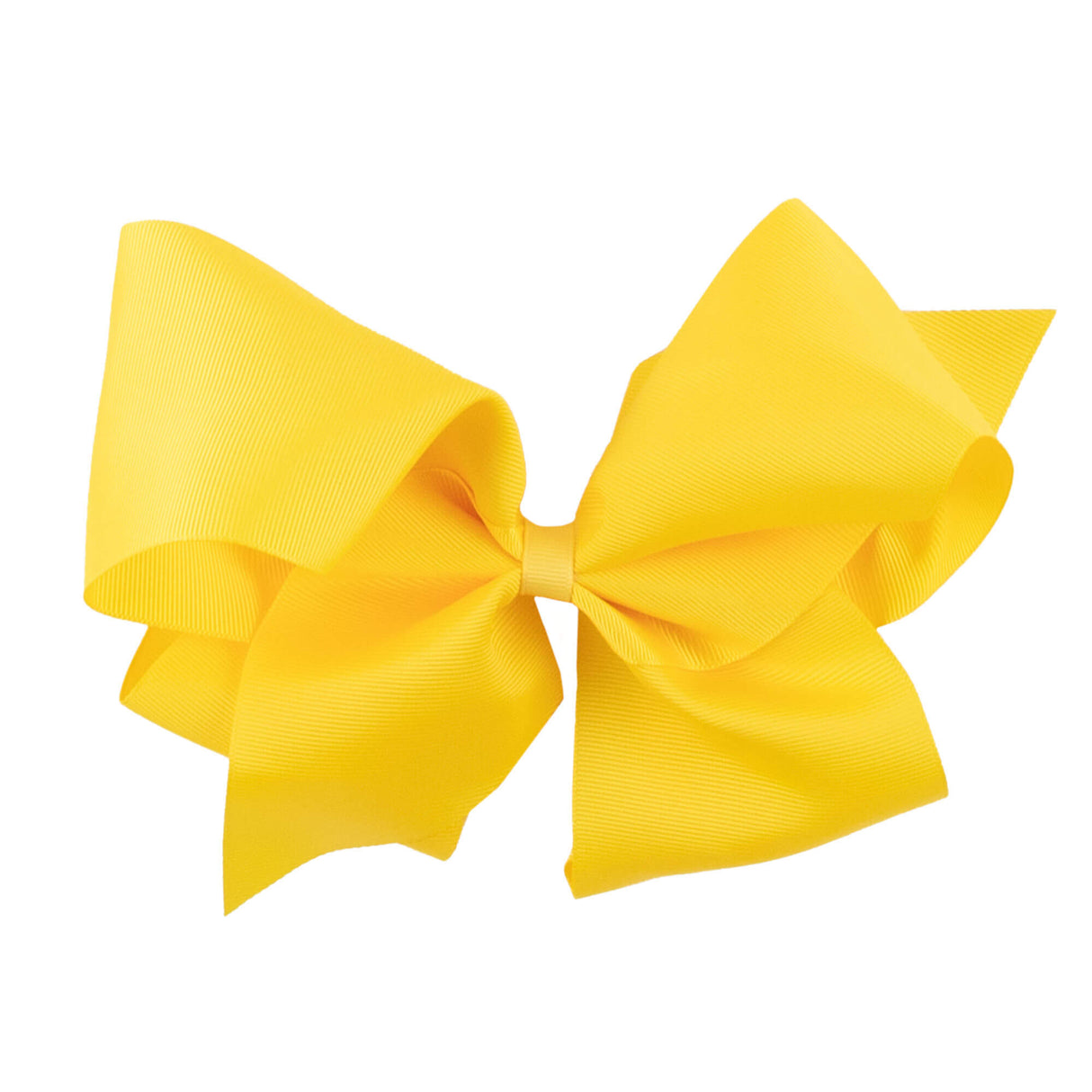 Yellow Solid Grosgrain Ribbon Hair Bow