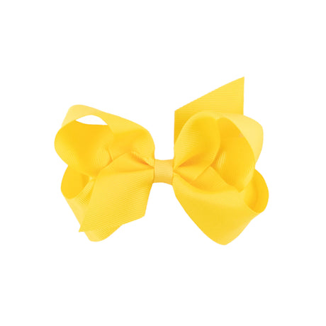 Yellow Solid Grosgrain Ribbon Hair Bow