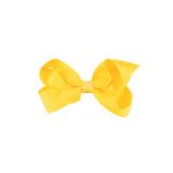 Yellow Solid Grosgrain Ribbon Hair Bow