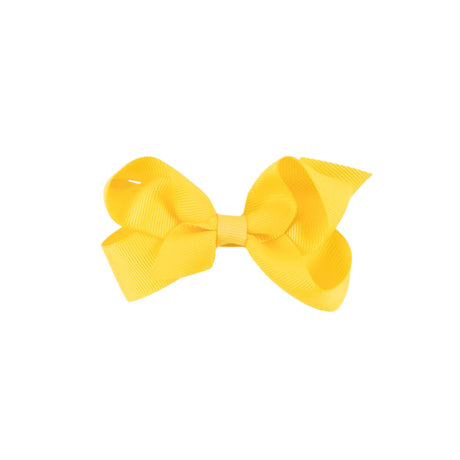 Yellow Solid Grosgrain Ribbon Hair Bow