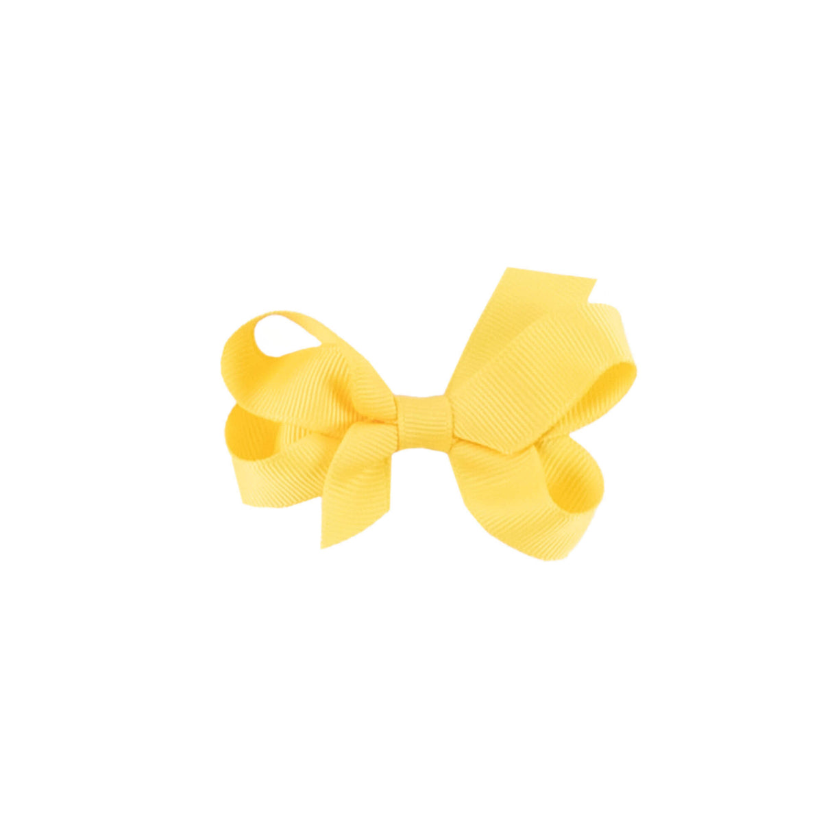 Yellow Solid Grosgrain Ribbon Hair Bow