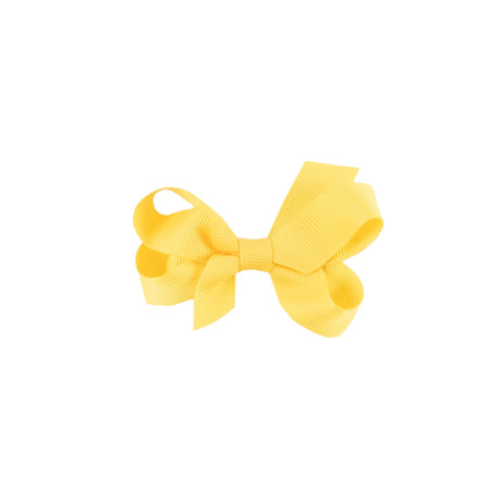 Yellow Solid Grosgrain Ribbon Hair Bow