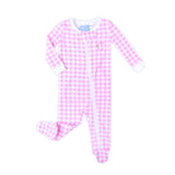 Bunny Garden Pink Check Zip Sleeper