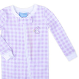 Bunny Garden Lavender Check Zip Sleeper