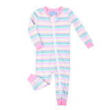 Peeps Pastel Pink Stripe Zip Sleeper