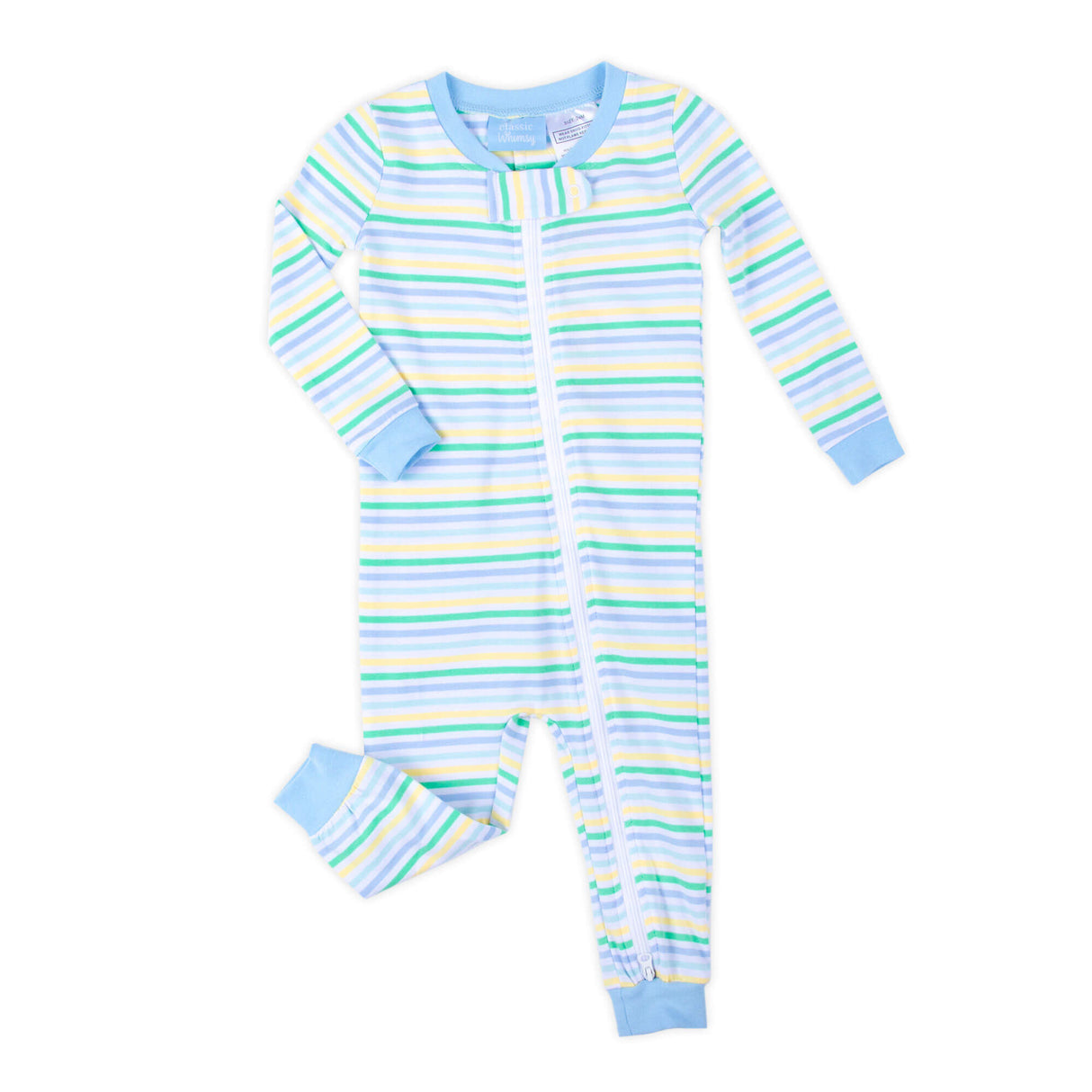 Peeps Pastel Blue Stripe Zip Sleeper