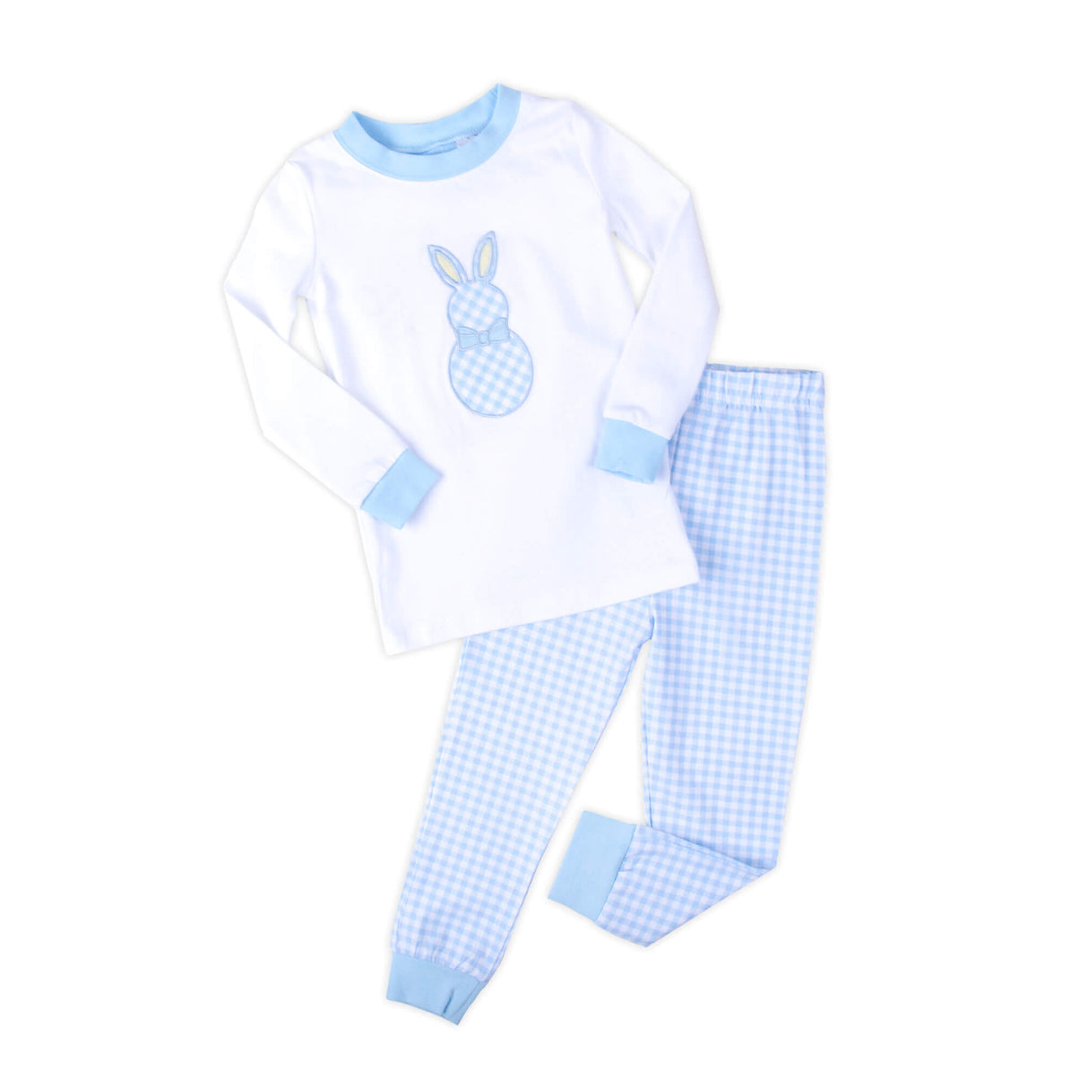 Blue Gingham Bunny Pajamas