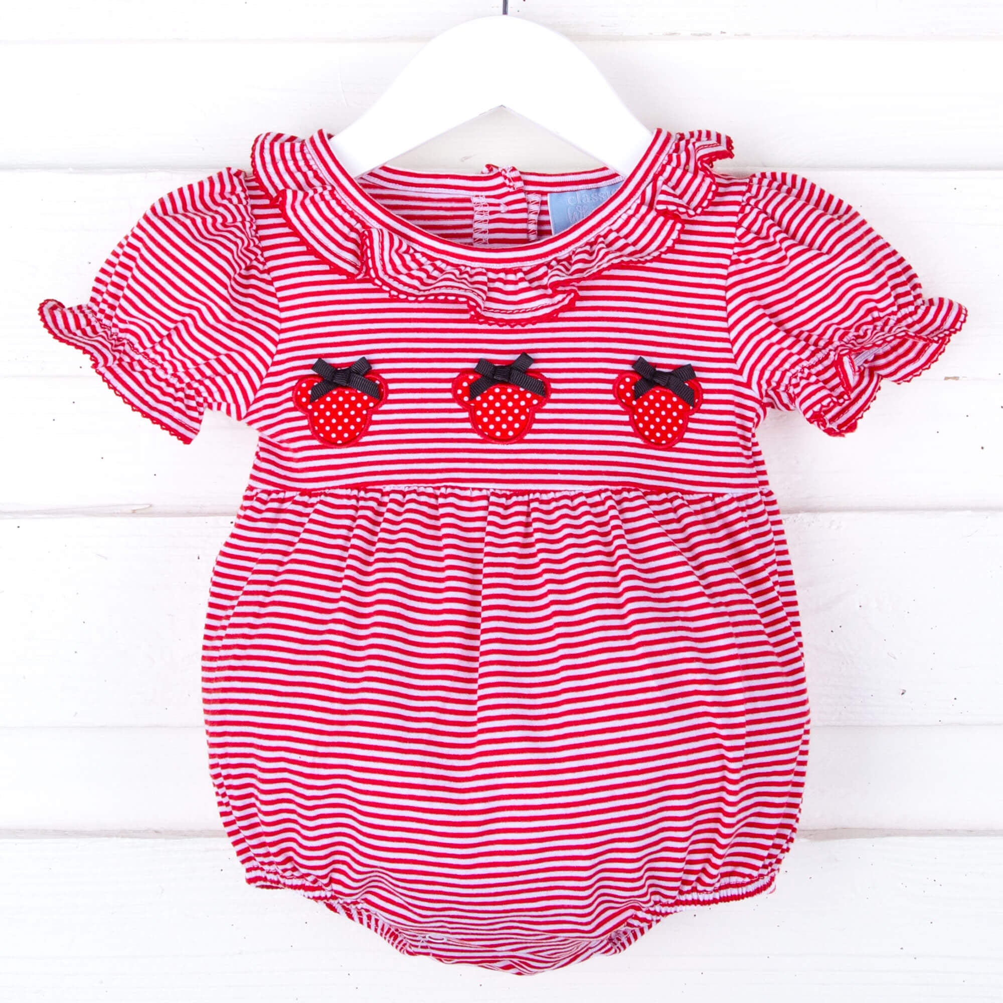 Strawberry smocked deals auctions bubble classic whimsy