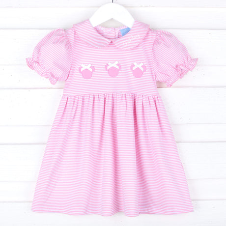 Mouse Ears Pink Stripe Riley Dress