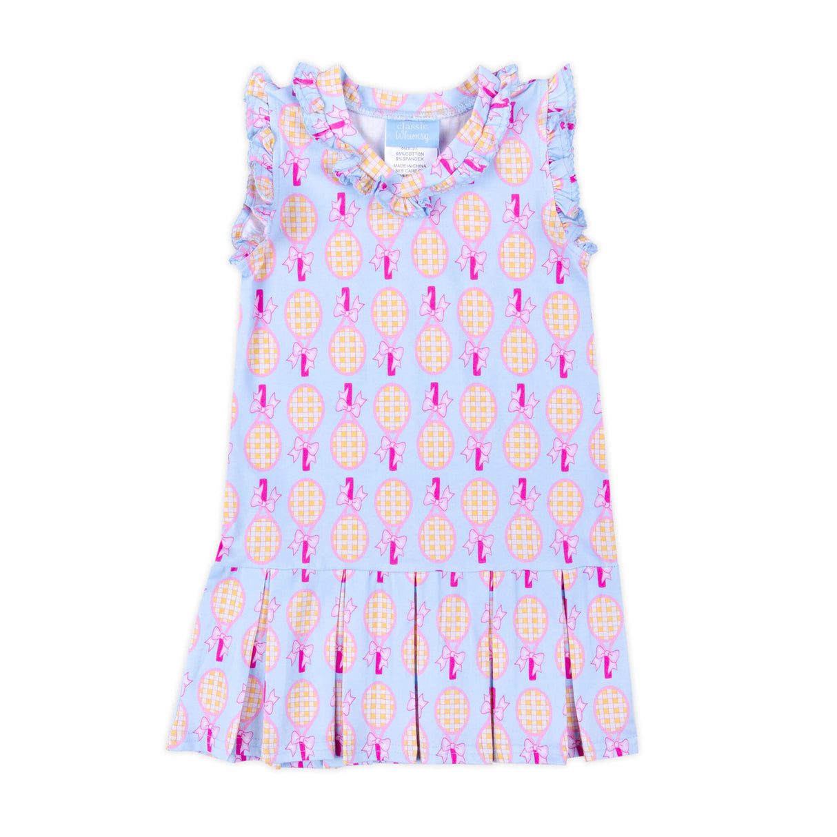 Tennis Racquet Ruffle Dress