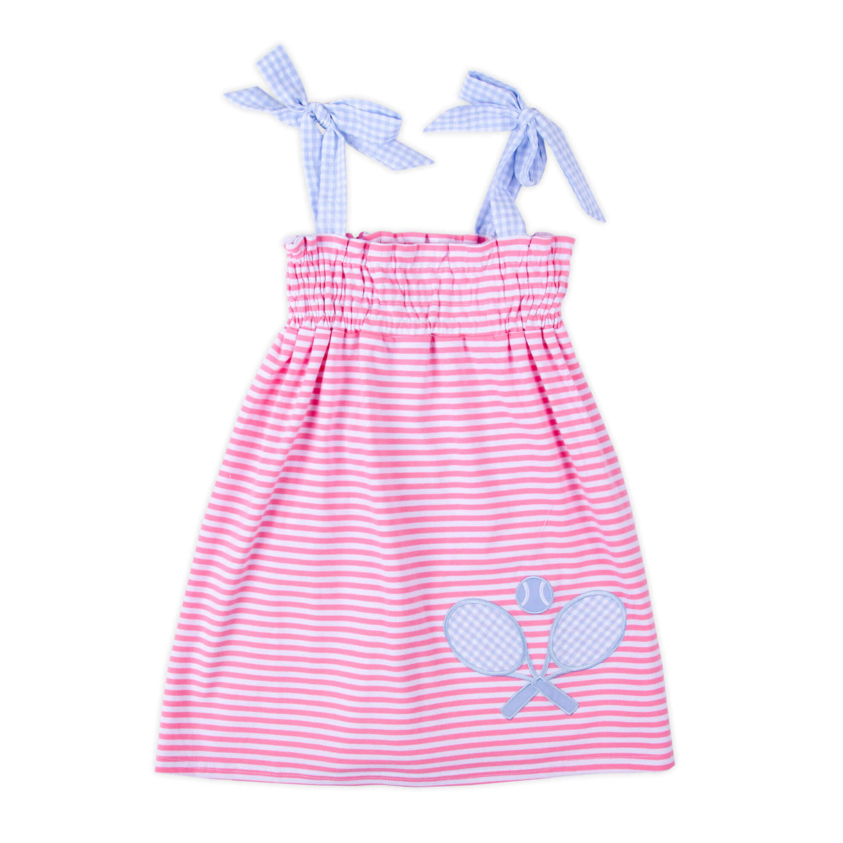 Tennis Racquet Pink Stripe Aurora Dress