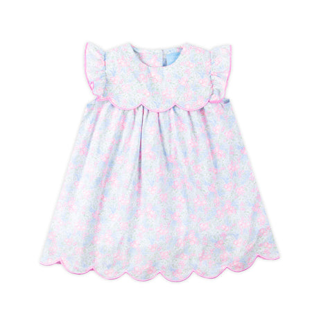 Vintage Garden Blue Floral Amelia Dress