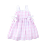 Pink Windowpane Lydia Dress