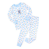 Bunnies & Carrots Blue Pajamas